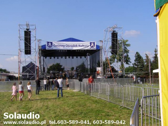 WYNAJEM SCNY Z ZADASZENIEM, BARIEREK, NAGŁOSNIENIA I OŚWIETLENIA 